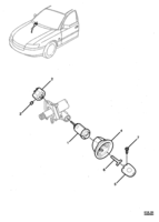 FRONT SUSPENSION & STEERING Chevrolet Lumina (RHD) IGNITION LOCK, SWITCH & KEYS