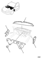 INSULATORS & GROMMET Chevrolet Lumina (RHD) INSULATOR - DASH PANEL ASM & COWL - INTERIOR