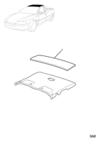 INSULATORS & GROMMET Chevrolet Lumina (RHD) INSULATOR - ROOF - (03, 80)
