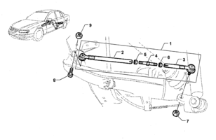 REAR SUSPENSION & BUMPER BARS Chevrolet Caprice REAR SUSPENSION ADJUSTABLE LINK