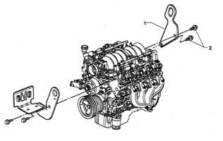 ENGINE - LS1 (V8) Chevrolet Caprice ENGINE LIFTING BRACKETS - LS1