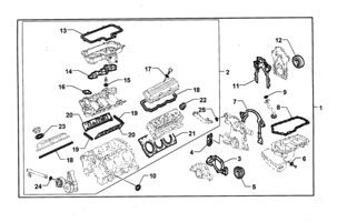 ENGINE - LN3 & V9Y (V6) Chevrolet Caprice ENGINE & CYLINDER HEAD GASKET KIT - LN3