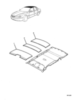 INSULATORS & GROMMET Chevrolet Caprice INSULATOR - ROOF