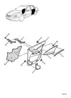 INTERIOR TRIM Chevrolet Caprice REAR DOOR TRIM - (WY, WZ)