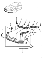 REAR SUSPENSION & BUMPER BARS Chevrolet Caprice FRONT BUMPER BAR