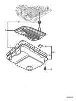 TRANSMISSION - AUTOMATIC Chevrolet Caprice PAN, GASKET, FILTER & MAGNET - (AUTOMATIC) (M30)