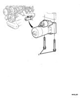 ELECTRICAL Chevrolet Caprice STARTER MOTOR MOUNTING - BOSCH - (LN3)