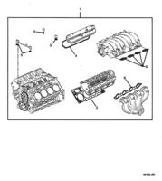ENGINE - (LS1) (V8) Chevrolet Caprice ENGINE CYLINDER HEAD GASKET KIT - (LS1)