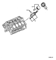 ENGINE - (LS1) (V8) Chevrolet Caprice PISTON & PIN, RING, BEARING - (LS1)