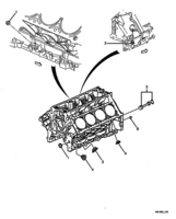 ENGINE - (LS1) (V8) Chevrolet Caprice WELSH PLUGS - CYLINDER BLOCK - (LS1)