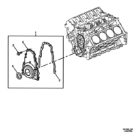 ENGINE - (LS1) (V8) Chevrolet Caprice FRONT COVER - (LS1)
