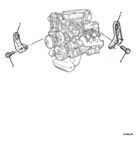 ENGINE - LN3 (V6) Chevrolet Caprice ENGINE LIFTING BRACKETS - (LN3)