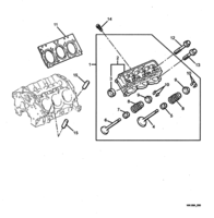 ENGINE - LN3 (V6) Chevrolet Caprice CYLINDER HEAD - (LN3)