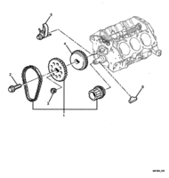 ENGINE - LN3 (V6) Chevrolet Caprice TIMING CHAIN & SPROCKETS - (LN3)