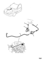 FUEL & EXHAUST Chevrolet Caprice (LHD) VAPOUR CANISTER PURGE HOSES - (LE0, LP1, LY7)