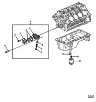 COOLING & OILING Chevrolet Caprice (LHD) OIL PUMP & FILTER - (LS1, LS2, L76)