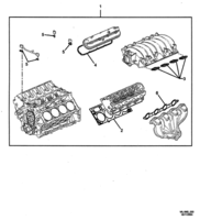 ENGINE - LS1,LS2 (V8) Chevrolet Caprice (LHD) ENGINE CYLINDER HEAD GASKET KIT - (LS1, LS2, L76)