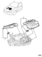 ENGINE - LS1,LS2 (V8) Chevrolet Caprice (LHD) ENGINE COVERS - (LS1, L76)