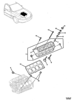 ENGINE - LS1,LS2 (V8) Chevrolet Caprice (LHD) CYLINDER HEAD - (LS1, LS2, L76)