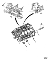 ENGINE - LS1,LS2 (V8) Chevrolet Caprice (LHD) WELSH PLUGS - CYLINDER BLOCK - (LS1, LS2, L76)