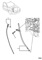 ENGINE - LS1,LS2 (V8) Chevrolet Caprice (LHD) OIL LEVEL TUBE - (LS1, LS2, L76)