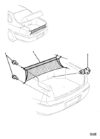 INTERIOR TRIM Chevrolet Caprice (LHD) LUGGAGE NET,