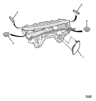 INSULATORS & GROMMET Chevrolet Caprice (LHD) DASH PANEL ASM PLUGS & GROMMETS