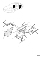 INTERIOR TRIM Chevrolet Caprice (LHD) REAR DOOR TRIM - (WL)