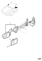 ORNAMENTATION, WIPER Chevrolet Caprice (LHD) EXTERIOR REAR VISION MIRROR,