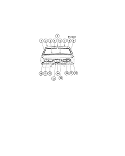 BODY MOLDINGS-SHEET METAL Buick Estate Wagon 1977-1977 BZ37 REAR MOLDINGS