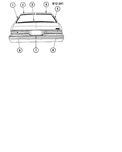 BODY MOLDINGS-SHEET METAL Buick Skylark 1977-1977 XB,XC27 REAR MOLDINGS