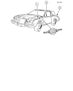 BODY MOLDINGS-SHEET METAL Buick Riviera 1979-1979 E STRIPES (D90)