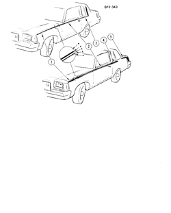 BODY MOLDINGS-SHEET METAL Buick Regal 1980-1980 A47 STRIPES (D85)