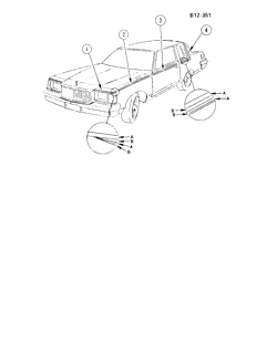 BODY MOLDINGS-SHEET METAL Buick Regal 1980-1980 A47 STRIPES (DX4)