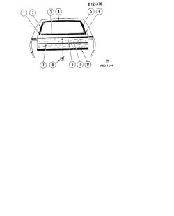 BODY MOLDINGS-SHEET METAL Buick Lesabre 1980-1980 BR35 REAR MOLDINGS