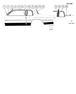 BODY MOLDINGS-SHEET METAL Buick Estate Wagon 1980-1980 BN,BP37 SIDE MOLDINGS (ABOVE BELT)