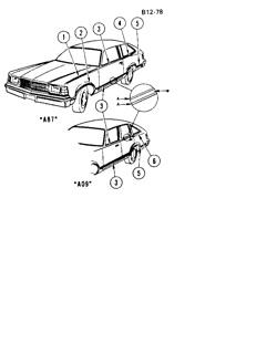 BODY MOLDINGS-SHEET METAL Buick Regal 1978-1978 A09-87 STRIPES (D85)