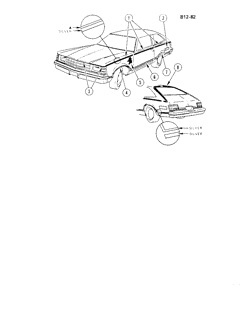 BODY MOLDINGS-SHEET METAL Buick Century 1978-1978 A87 STRIPES (D88)