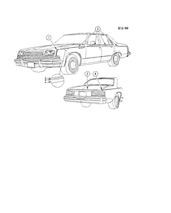 BODY MOLDINGS-SHEET METAL Buick Estate Wagon 1978-1978 B69 STRIPES (D85)