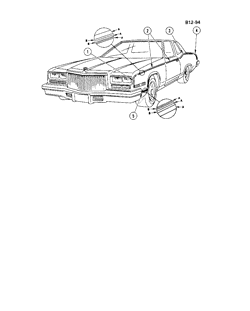BODY MOLDINGS-SHEET METAL Buick Estate Wagon 1978-1978 BZ STRIPES (D90)