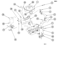 FUEL-EXHAUST-CARBURETION Buick Estate Wagon 1977-1977 B,X 301Y V8 AIR CLEANER & EMISSION PARTS
