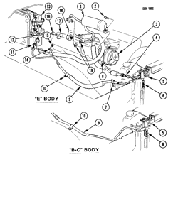 КРЕПЛЕНИЕ КУЗОВА-КОНДИЦИОНЕР-ПРИБОРНЫЙ ЩИТОК Buick Riviera 1976-1976 B,C,E AIR CONDITIONING REFRIGERATION SYSTEM (V8)