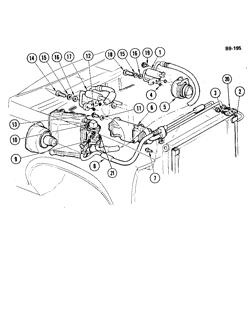 КРЕПЛЕНИЕ КУЗОВА-КОНДИЦИОНЕР-ПРИБОРНЫЙ ЩИТОК Buick Skylark 1976-1976 X AIR CONDITIONING REFRIGERATION SYSTEM