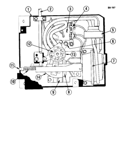 КРЕПЛЕНИЕ КУЗОВА-КОНДИЦИОНЕР-ПРИБОРНЫЙ ЩИТОК Buick Lesabre 1976-1976 AUTOMATIC AIR CONDITIONING PROGRAMMER (C61)