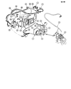 КРЕПЛЕНИЕ КУЗОВА-КОНДИЦИОНЕР-ПРИБОРНЫЙ ЩИТОК Buick Riviera 1979-1980 E AIR CONDITIONING ELECTRICAL SYSTEM
