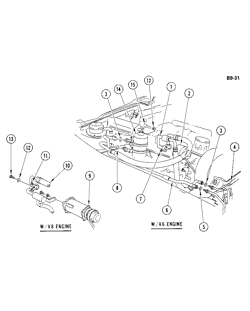 BODY MOUNTINGS AIR CONDITIONING INSTRUMENT CLUSTER Buick Lesabre 1977-1981 B,C AIR CONDITIONING REFRIGERATION SYSTEM