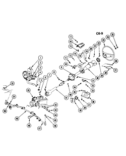 FRONT SUSPENSION STEERING Chevrolet Impala 1977-1981 B STEERING SYSTEM AND RELATED PARTS