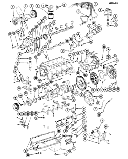 4 CYLINDER ENGINE Buick Lesabre 1976-1981 260F/307Y/350R/403M V8 ENGINE - PART I