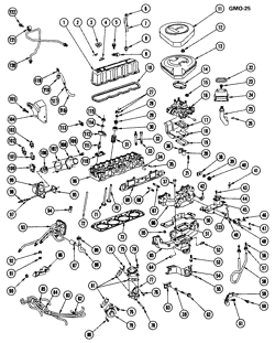 MOTEUR 6 CYLINDRES Chevrolet Malibu 1977-1980 151 4 CYL. ENGINE - PART II (LONGITUDINAL ENGINE)