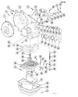 TRANSMISSÃO MANUAL 5 MARCHAS Buick Riviera 1979-1981 E THM325 TRANSMISSION CASE & RELATED PARTS (M32)